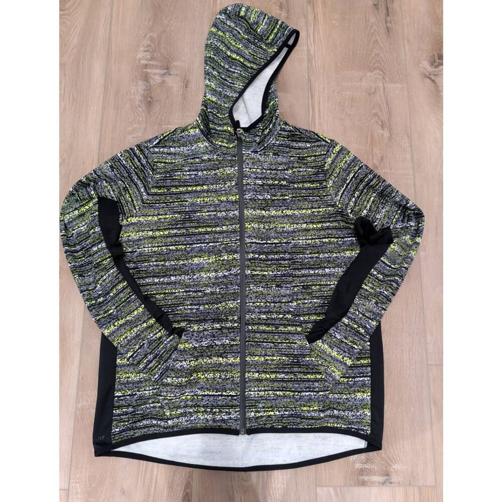 Nike Therma-FIT Space Dye Volt Full Zip Hoodie Women’s XL Thumb Holes Pockets